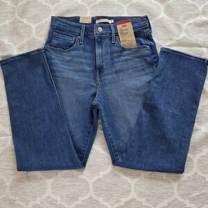 Levi's Women's 724 High Rise Slim Straight Jeans - Blue Size 4/w27